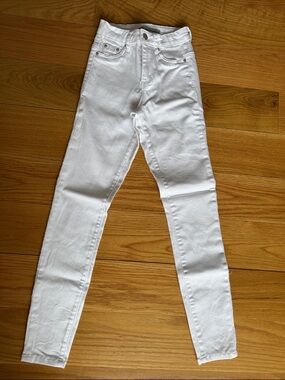Tractr White High-Rise Skinny Jeans, 23/24